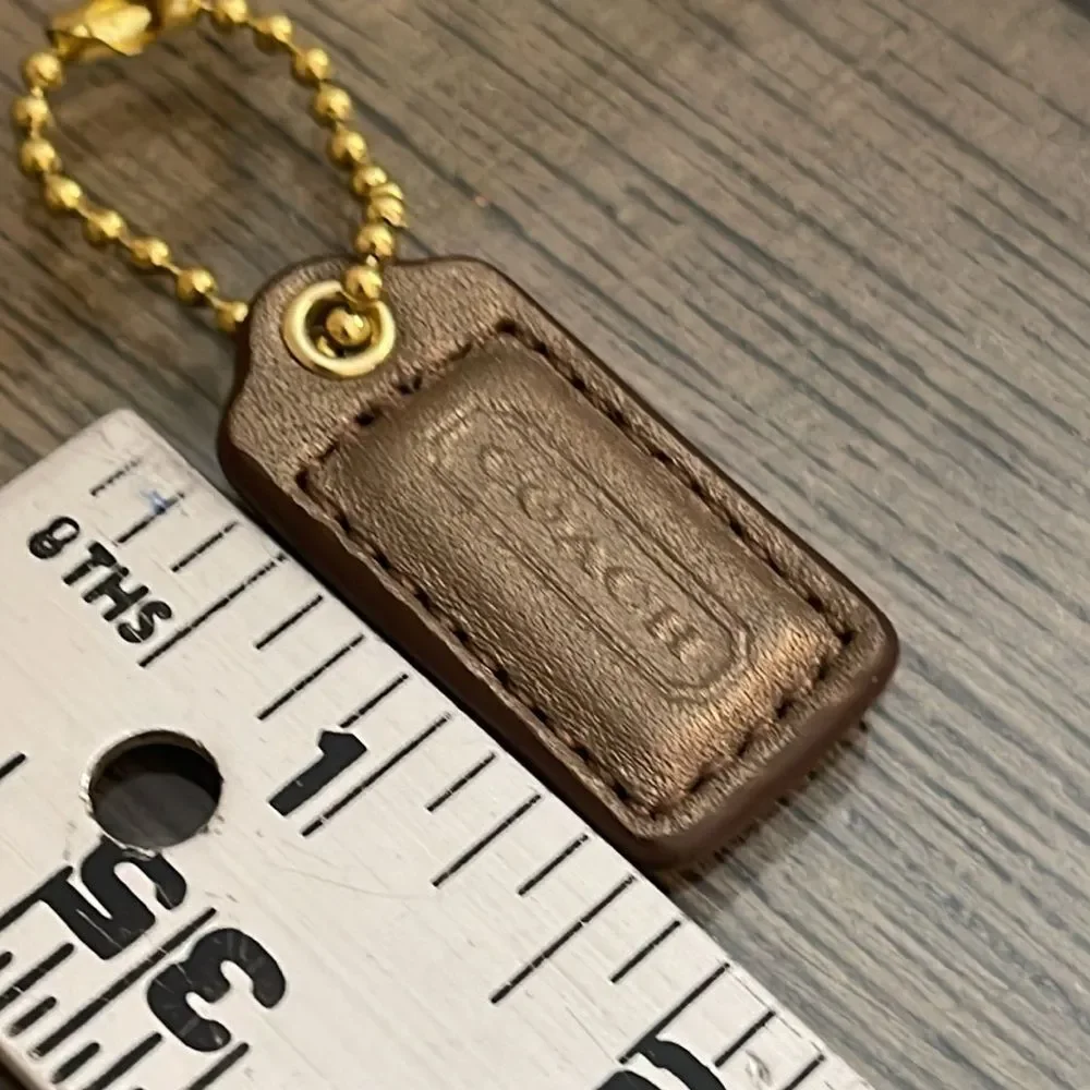 Coach Replacement Hangtag Metallic Bronze Mini Hangtag Keychain Key Fob BagCharm